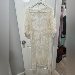 Long lacy cover jacket